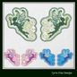 Fairy Shoe Wing Machine Embroidery Design – In The Hoop Fairy Kisses Wing Charms for Shoes and Boots – 4x4 & 5x7 Hoop (1787)