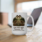JB Woodworks White Ceramic Mug, 11oz, 15oz (3874)