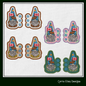 Canadian Gnome Shoe Wing ITH Embroidery Design – In The Hoop Gnome with Canada Flag Shoe Charms for Shoes and Boots (4x4 & 5x7 Hoop) (1791)