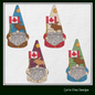 Canada Gnome Machine Embroidery Design | Cute Gnome Waving Canadian Flag | Maple Leaf Canada Day Design | 6 Sizes (1793)