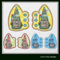 Australian Gnome Shoe Wing ITH Embroidery Design – In The Hoop Gnome with Australian Flag and themed Hat Shoe Charms for Shoes and Boots – 4x4 & 5x7 Hoop (1798)