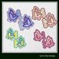 Butterfly ITH Shoe Wing Charms – In The Hoop Embroidery Design for Shoes and Boots – 4x4 & 5x7 Hoop Sizes (1803)