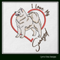 I Love my Samoyed Machine Embroidery Design, Pet Dog Design, Dog Lover, 6 Sizes (1813)