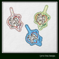 Love My Samoyed ITH Key Fob Machine Embroidery Design | Dog Lover In-The-Hoop Key Chain Project (1816)