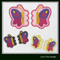 Misty MLP Cutie Mark Shoe Wing Machine Embroidery Design – In The Hoop Butterfly Shoelace Wings for Shoes and Boots – 4x4 & 5x7 Hoop (1824)