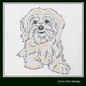 Maltese Dog Machine Embroidery Design | Cute Fluffy Pet Dog Pattern | Dog Lover Gift Design | 6 Sizes (1831)