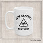 Camp Campbell Kentucky Ceramic Mug – Vintage WWII U.S. Army Graphic Reproduction – 11oz & 15oz Sizes (P-6058)