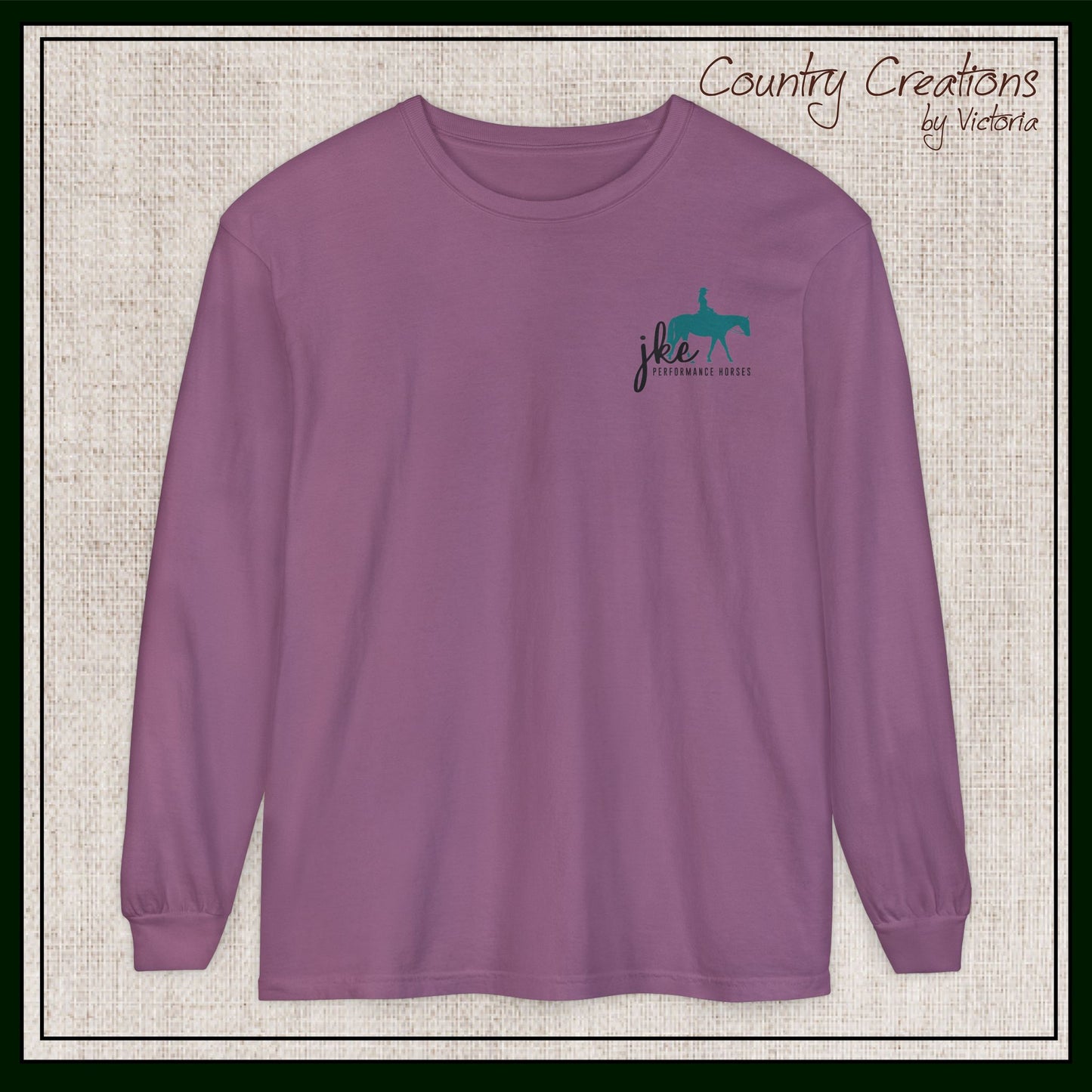 JKE Performance Horses Long Sleeve Comfort Colors® T-Shirt (3968)