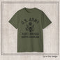 US Army Fort Bragg Eagle Emblem T-Shirt – Vintage WWII U.S. Army Reproduction Unisex Ultra Cotton Tee (P-6039)