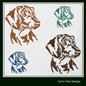 Dachshund Profile Machine Embroidery Design | Cute Wiener Dog Outline | Dog Lover Gift | Pet Silhouette Stitch Pattern | 6 Sizes (1841)