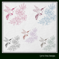 Hummingbird Machine Embroidery Design | Flying Bird with Flowers | Artistic Sketch Embroidery | 6 Sizes (1845)