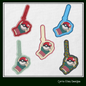 Pokéball ITH Key Fob Machine Embroidery Design | Pokémon In-The-Hoop Key Tag Project (1856)