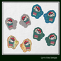 Pokéball Throwing Shoe Wing Machine Embroidery Design – Pokémon In The Hoop Shoelace Wings for Shoes and Boots – 4x4 & 5x7 Hoop (1857)