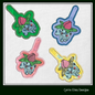 Ivysaur ITH Key Fob Machine Embroidery Design | Pokémon In-The-Hoop Key Tag Project (1861)
