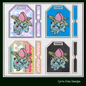 Ivysaur Bag Tag Machine Embroidery Design | Pokémon Venasaur Luggage Tag | In The Hoop Project (1862)