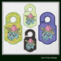Ivysaur Door Knob Hanger Machine Embroidery Design, Pokémon Ivysaur Venasaur, In The Hoop Machine Embroidery Project (1863)