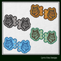 Wolf ITH Shoe Wings Machine Embroidery Design – Wolf Head Wing Charms for Shoes and Boots – 4x4 & 5x7 Hoop (1868)