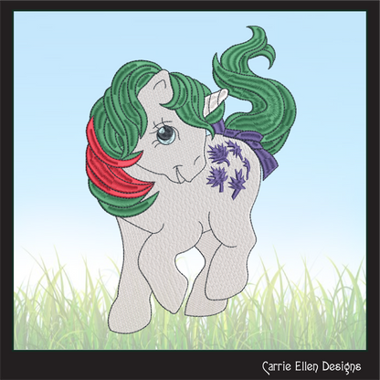 MLP Gusty Machine Embroidery Design | My Little Pony Inspired Classic Character | Fandom Art for Apparel, Crafts & Gifts | 6 Sizes (1875)