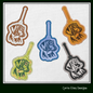 Dachshund Profile ITH Key Fob Machine Embroidery Design | Dog Lover In-The-Hoop Key Tag Project (1880)