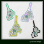 MLP Minty ITH Key Fob Machine Embroidery Design | My Little Pony In-The-Hoop Key Tag Project (1882)