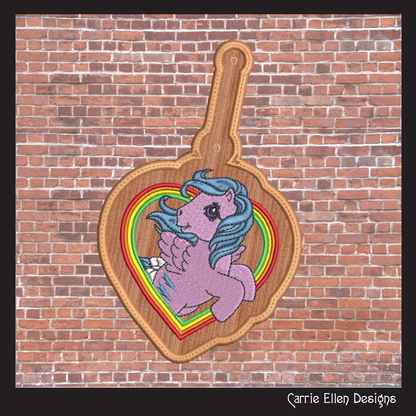 MLP Firefly ITH Key Fob Machine Embroidery Design | My Little Pony In-The-Hoop Key Tag Project (1889)