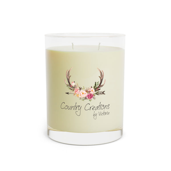 Country Creations Aromatic Candle - Rustic Home Decor, Calming Ambiance, Wedding Favors, Birthday, Cozy Nights (P-6064)