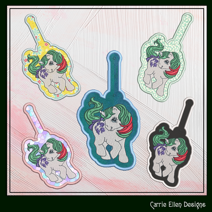 MLP Gusty ITH Key Fob Machine Embroidery Design | My Little Pony In-The-Hoop Key Tag Project (1925)