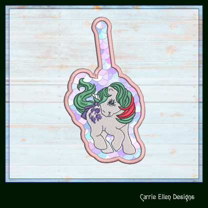 MLP Gusty ITH Key Fob Machine Embroidery Design | My Little Pony In-The-Hoop Key Tag Project (1925)