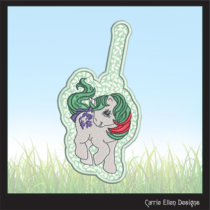 MLP Gusty ITH Key Fob Machine Embroidery Design | My Little Pony In-The-Hoop Key Tag Project (1925)