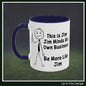 Funny Stick Figure "This is Jim" Accent Color Ceramic Mug | Snarky Humor Coffee Mug, Perfect for Home or Office Decor (P-6050)