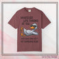 “Whatever Life Throws At You, Just Duck” Comfort Colors Short Sleeve Tee,  Snarky T-shirt Design (P-6017)