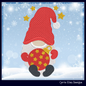 Christmas Gnome Machine Embroidery Design – Holiday Gnome with Christmas Ornament – 6 Sizes (1996)