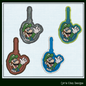 Luigi ITH Key Fob Machine Embroidery Design | Mario Brother Plumber In-The-Hoop Embroidery Project (2011)