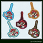 Mario ITH Key Fob Machine Embroidery Design | Mario Brother Plumber In-The-Hoop Embroidery Project (2012)