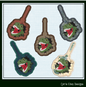 Dinosaur ITH Key Fob Machine Embroidery Design | Prehistoric In-The-Hoop Embroidery Project (2013)
