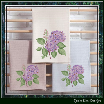 Bunch of Lilacs Machine Embroidery Design – Artistic Floral Pattern – Plants & Flowers – 3 Sizes (2015)