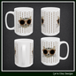 Cute Cat Ceramic Mug | Cat Lover Gift | Funny Animal Print Coffee Cup | 11oz & 15oz (P6100)
