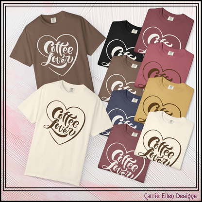 Coffee Lover Comfort Colors Unisex S/S T-Shirt | Cozy Vintage Style (3801)