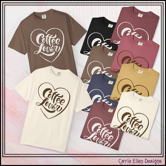 Coffee Lover Comfort Colors Unisex S/S T-Shirt | Cozy Vintage Style (3801)