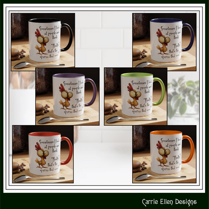 Funny Sarcastic Quote Mug | “That’s the Sperm That Won?” Colored Accent Coffee Mug 11oz & 15oz (3818)