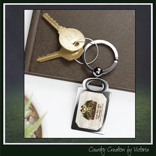 JB Woodworks Rectangle Keyring (3872)