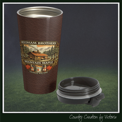Needham Brothers Mountain Maple 15 oz Stainless Steel Travel Mug (3889)