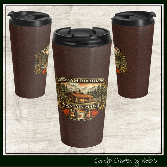 Needham Brothers Mountain Maple 15 oz Stainless Steel Travel Mug (3889)