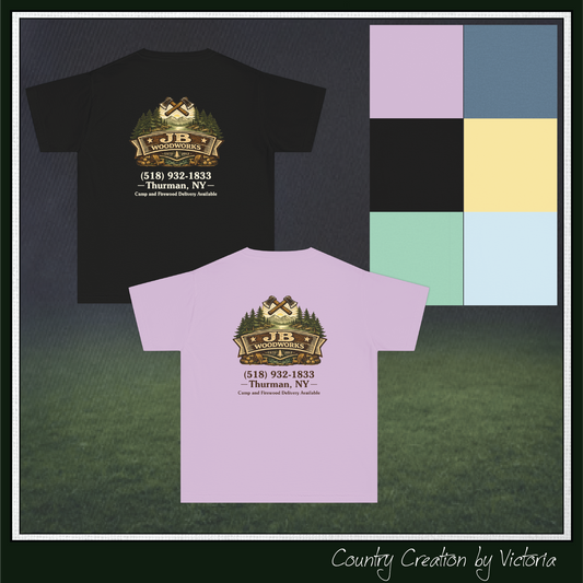 JB Woodworks Logo Pigment Dyed Youth Comfort Colors T-shirt (3878)