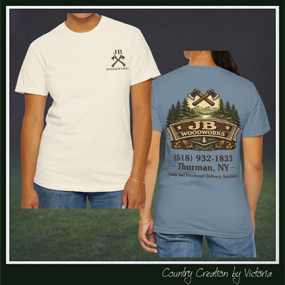 JB Woodworks Logo Pigment Dyed Comfort Colors T-shirt (3875)