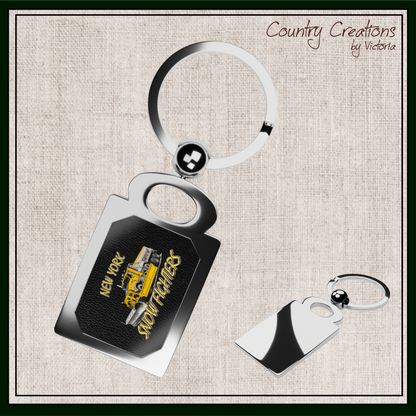 New York Snow Fighters Metal Photo Keychain (3961)