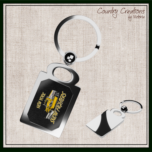 New York Snow Fighters Metal Photo Keychain (3961)