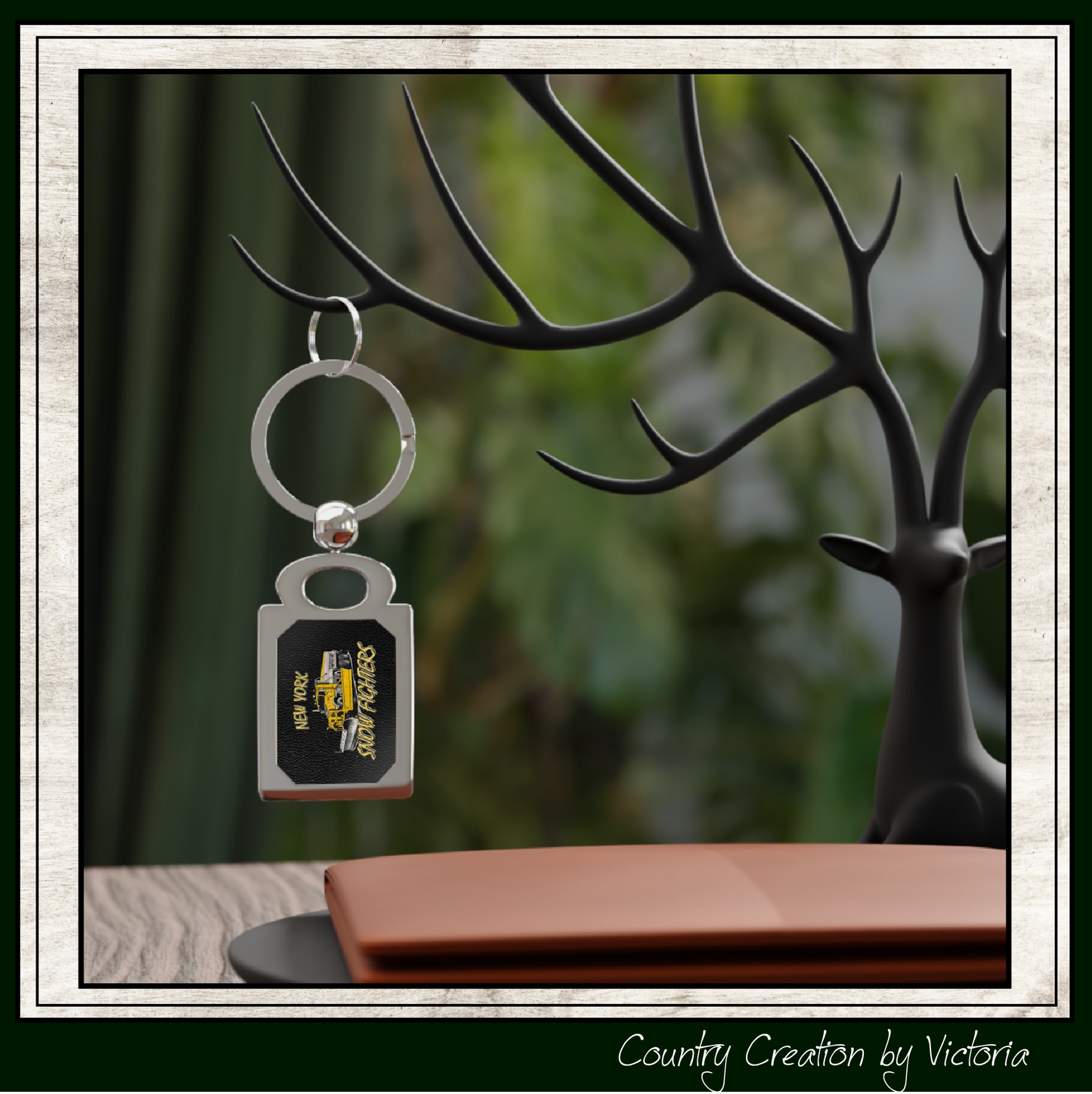 New York Snow Fighters Metal Photo Keychain (3961)