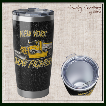 New York Snow Fighters Stainless Steel Insulated 20oz Tumbler (3962)