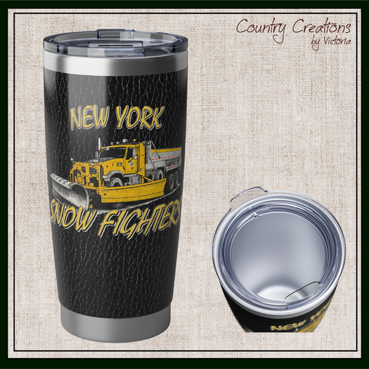 New York Snow Fighters Stainless Steel Insulated 20oz Tumbler (3962)